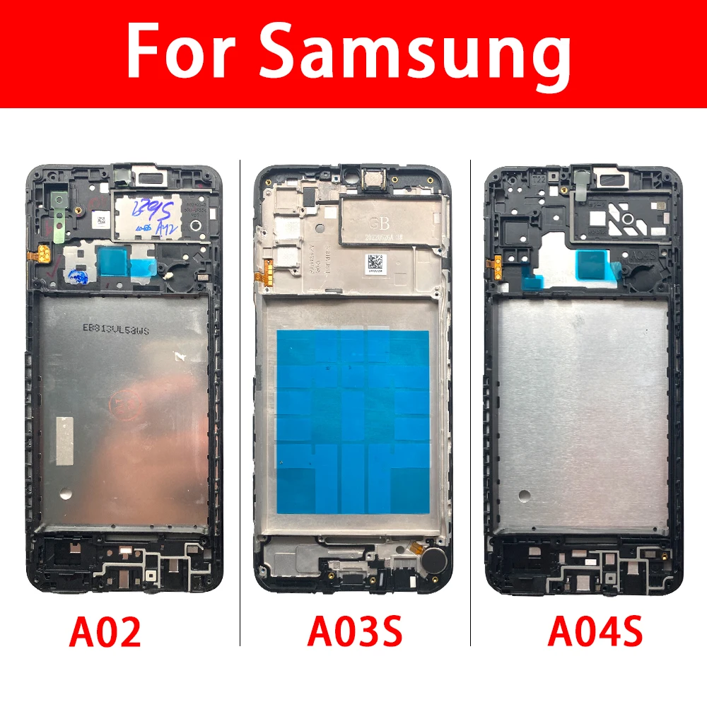 10 шт. сменные детали для переднего корпуса ЖК-дисплея Samsung A02 A03S A04E A042 A04S A22 4G A52