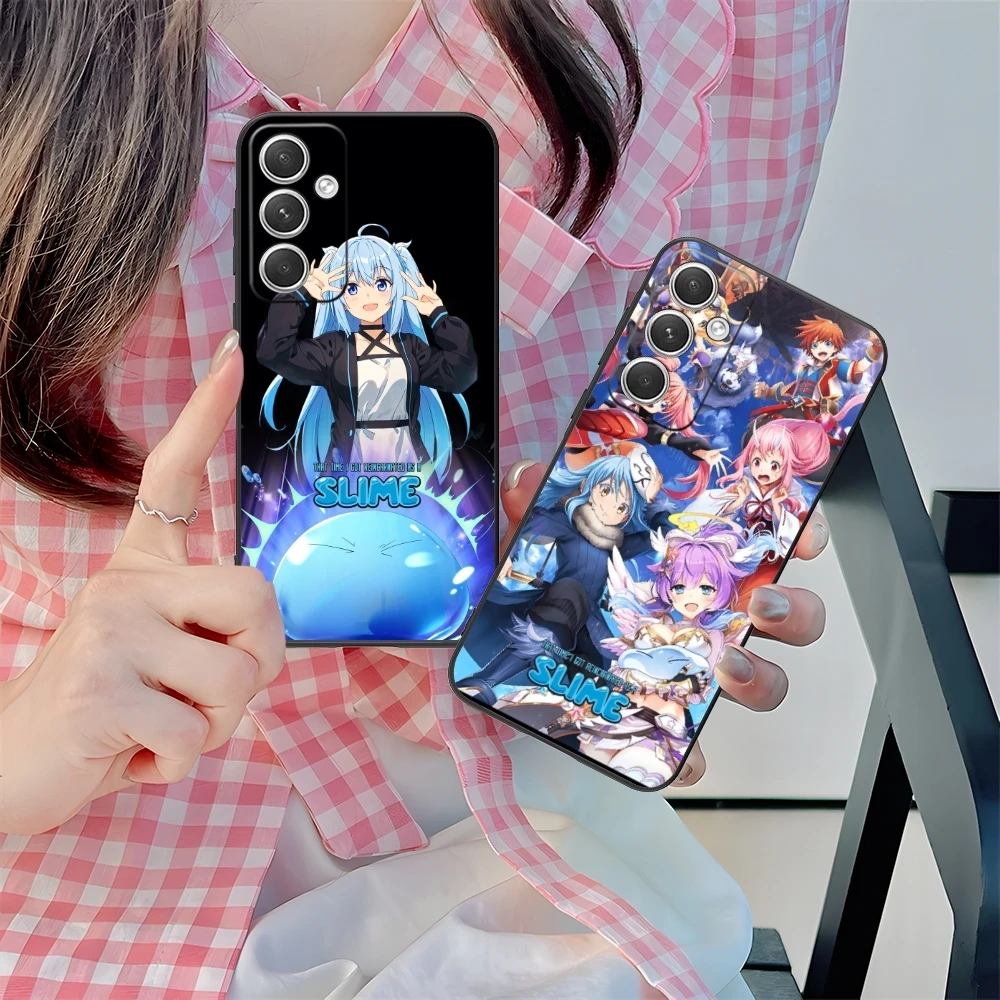 Slime Tensura Rimuru Mobile Phone Case for Samsung M55 35 15 54 34 14 33 23 13 42 32 22 F55 12 5G Black Cover Shell