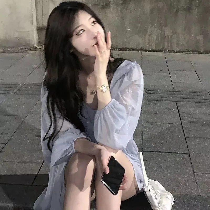 Новое поступление шифоновая блузка Moon с оборками женская рубашка длинным