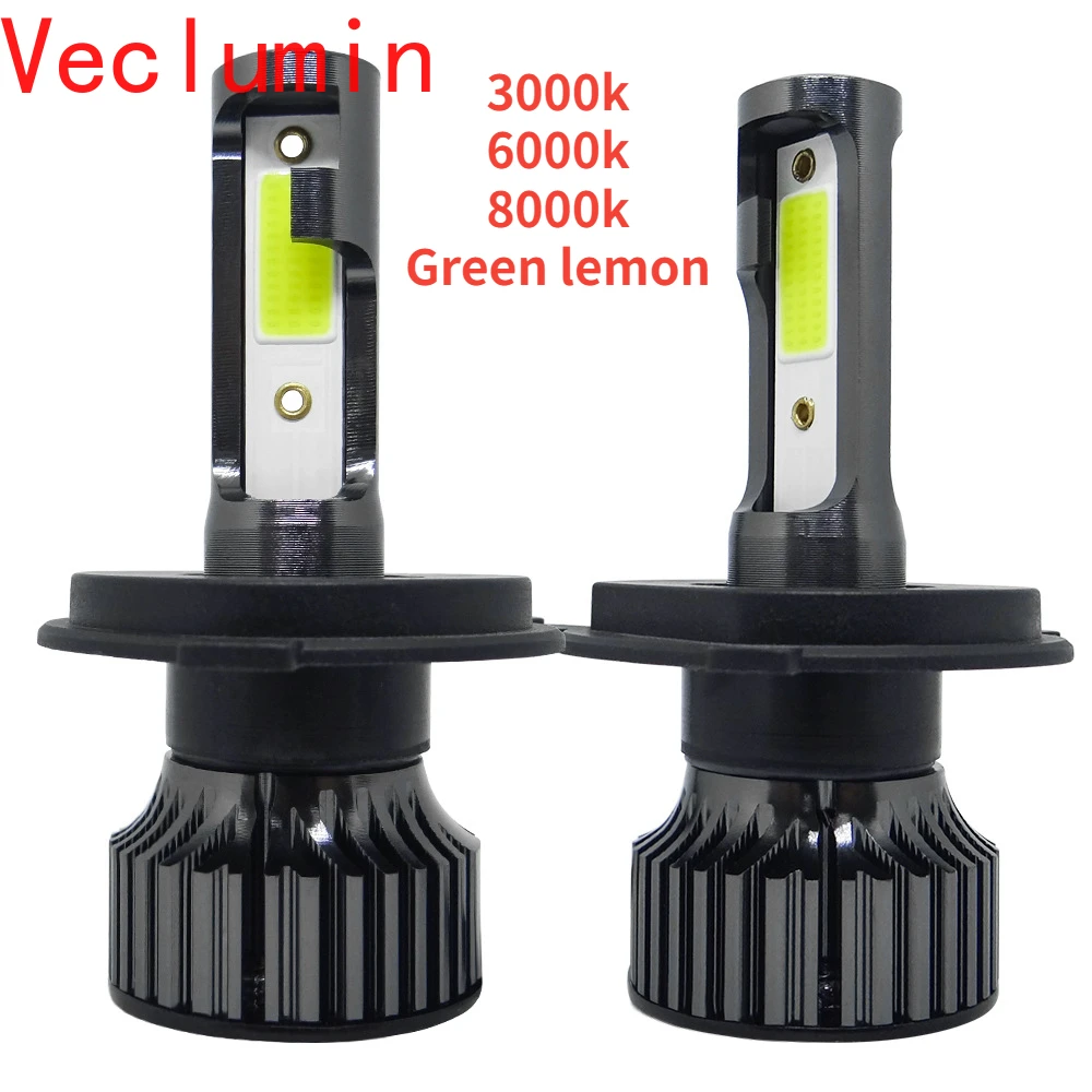 Светодиодный Автомобильная фара P1, мини-Автомобильная фонарь, лампа H4h7h11 светодиодный 6000K 8000K 3000K, зеленая H1 H3 H7 H8 H11 9006, автомобильная противотуманная фара