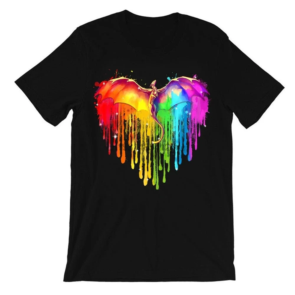 Футболка Rainbow agon ЛГБТ с сердцем и надписью Pride Awaren мужские хлопковые футболки