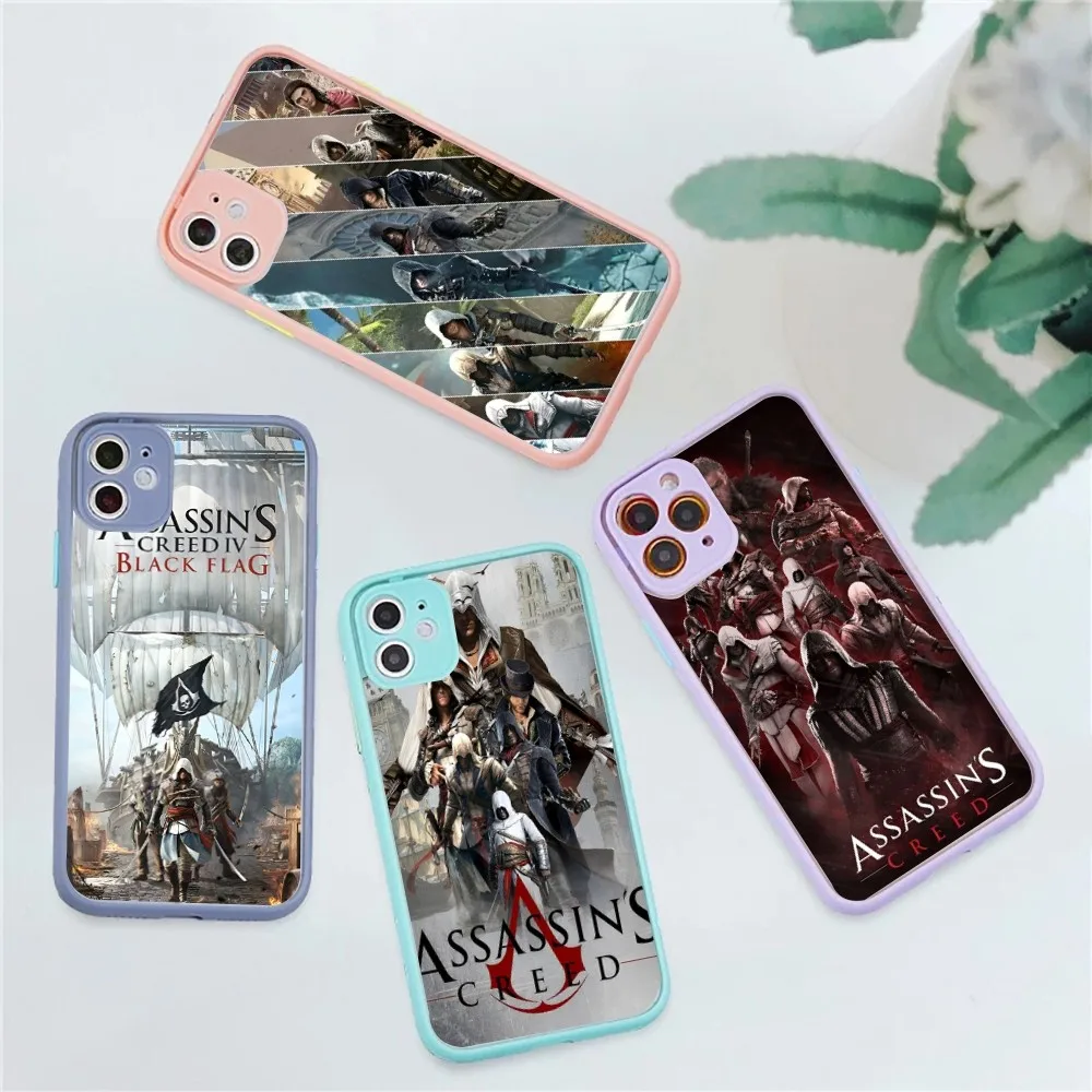 Чехол для телефона A-Assassins Game C-Creed iPhone 14 11 12 13 Mini Pro Max 8 7 Plus X XR XS MAX полупрозрачный