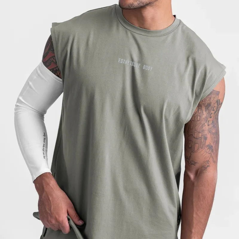 Мужская летняя майка для бега: охлаждающий легкий сетчатый жилет льда марафона и