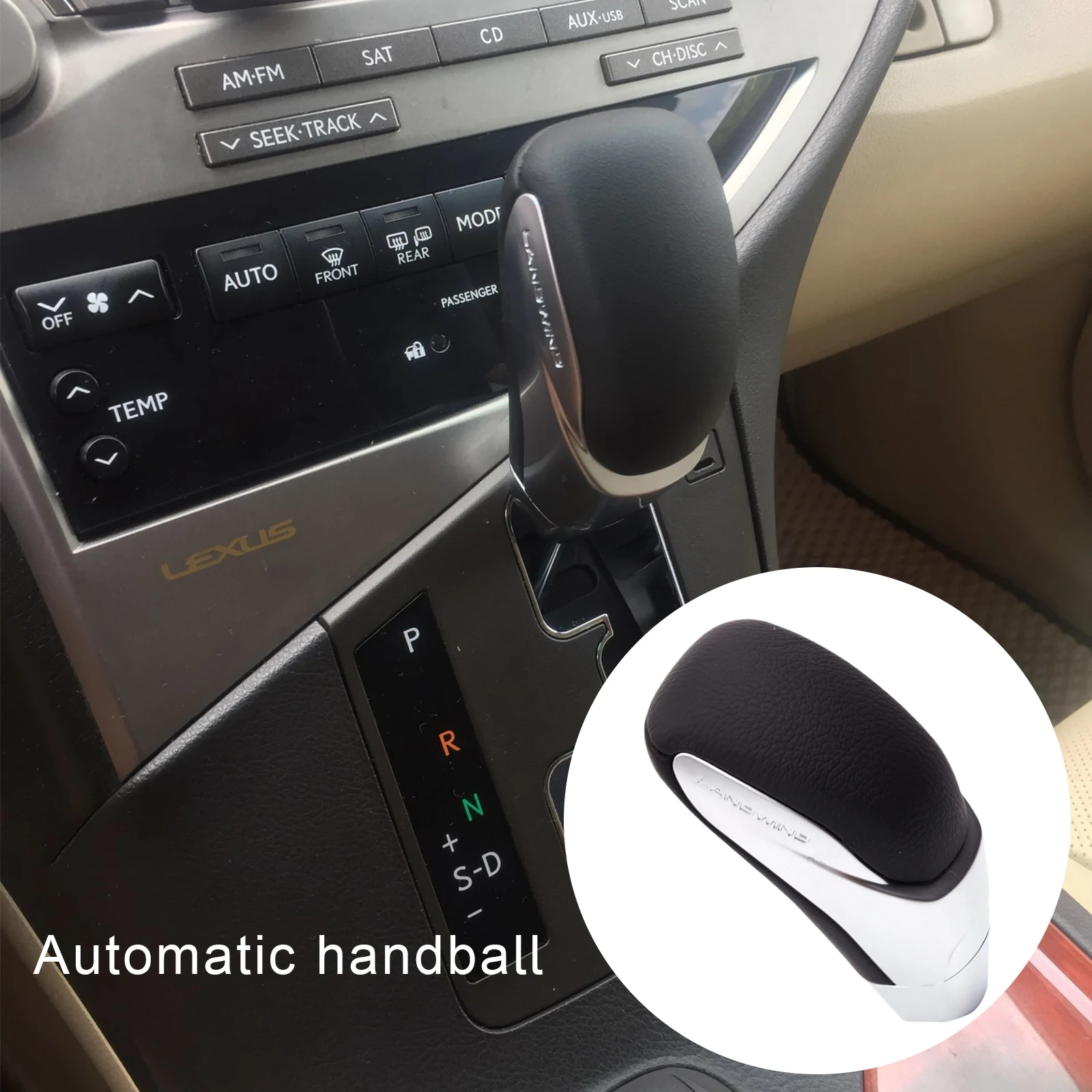 

For Toyota Corolla Yaris RAV4 Camry Genuine Leather Automatic Transmission Car Gear Shift Knob For Lexus LS400 LX570 RX350 New