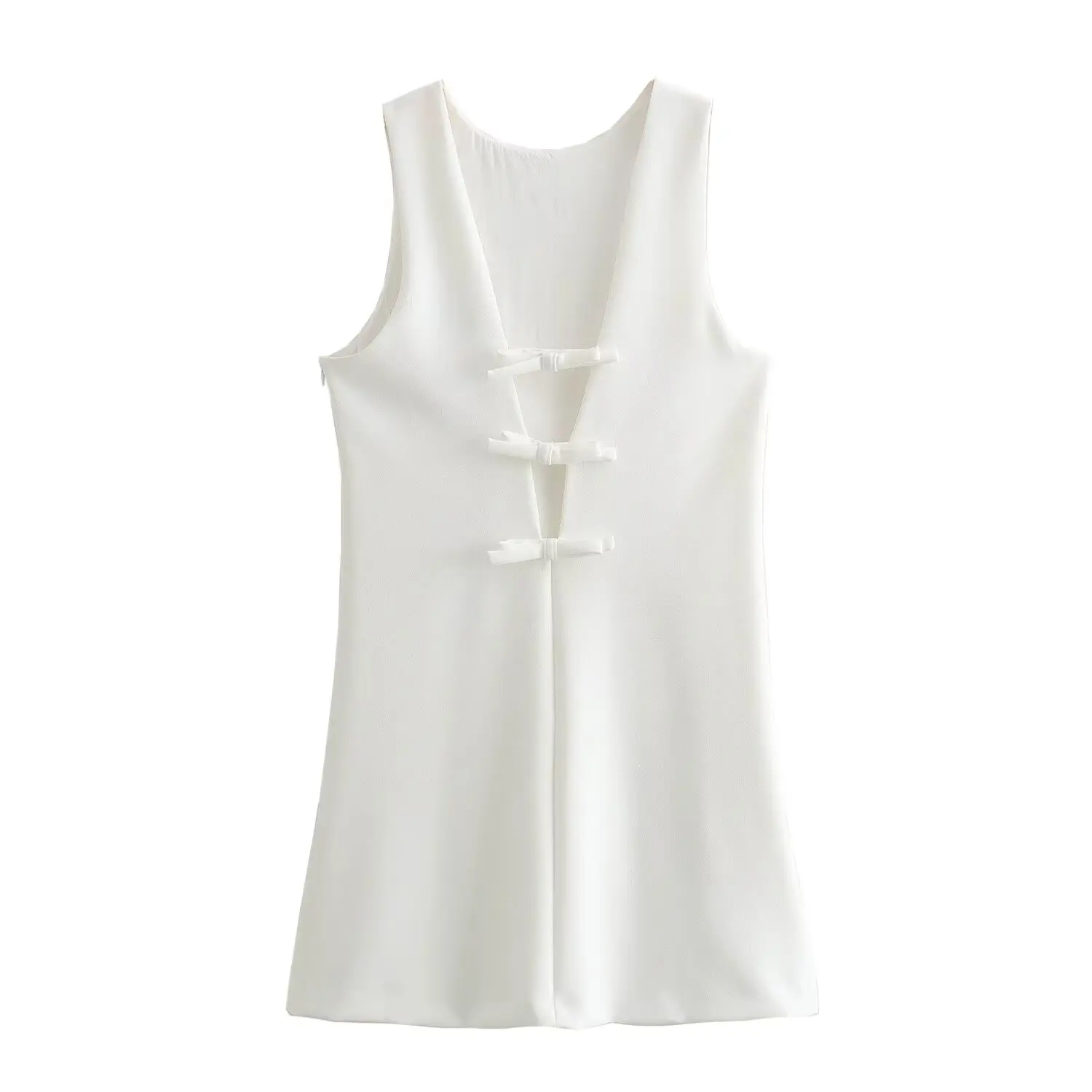 PB &amp ZA женское 2024 осеннее новое модное сексуальное платье с открытой спиной и