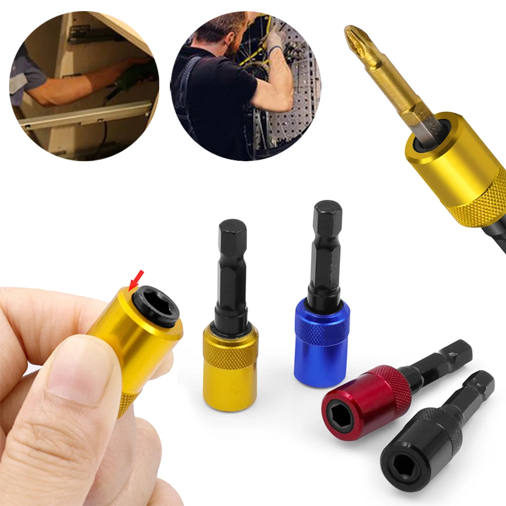 

Quick Release 60mm Screwdriver Bit Holder 1/4 Inch Hex Shank Drill Bits Bar Extension Adapter Electric Screwdriver Bit Tool Part