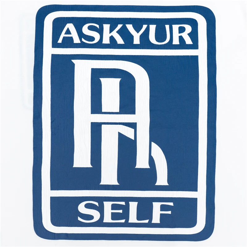 Футболка Askyurself с коротким рукавом для мужчин и женщин Топ оверсайз надписью R