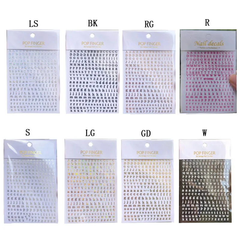 

Термочувствительные наклейки с буквами 8 шт.