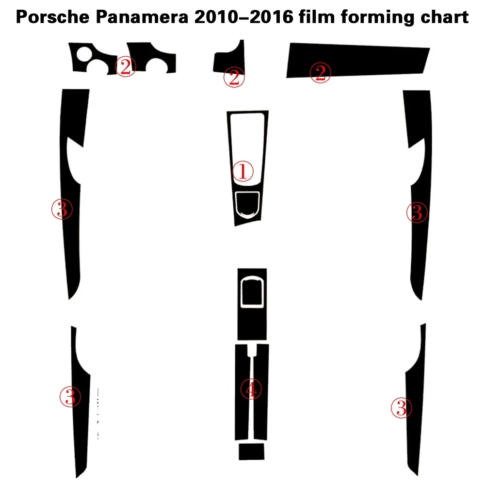 

Стайлинг автомобиля 3D 5D углеродное волокно Автомобильный интерьер центральная консоль изменение цвета молдинг наклейки для Porsche Panamera 2010-2016
