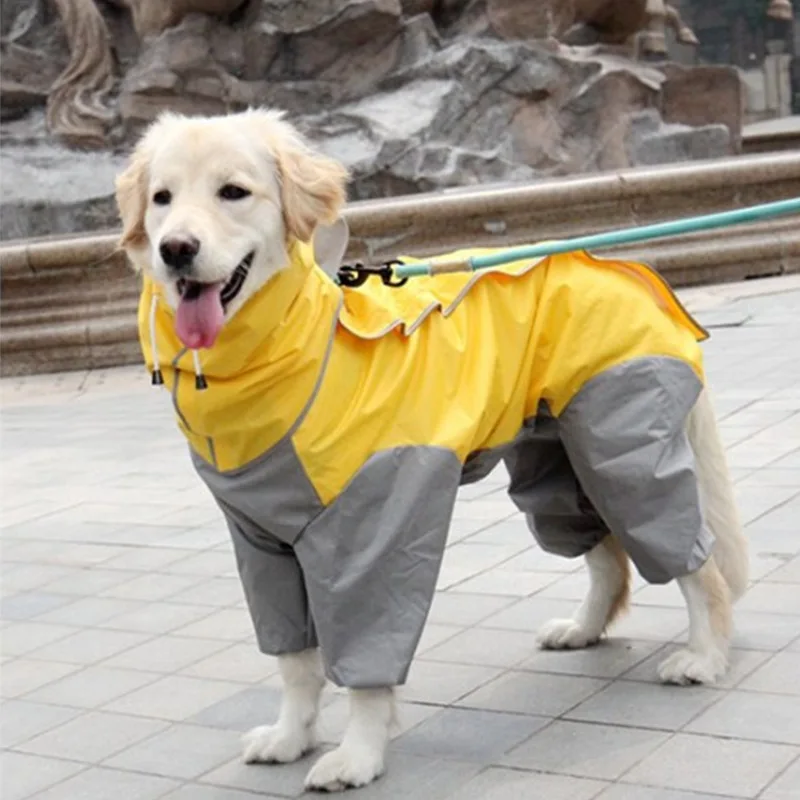 

Rain Waterproof Dog Raincoat Rain Cape Suits Medium Dogs Dog Big Hooded Chubasquero Poncho Pet Para For Jacket Perrors Coat Dot