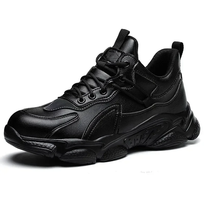 Промышленная водонепроницаемая рабочая обувь черная защитная с защитой от