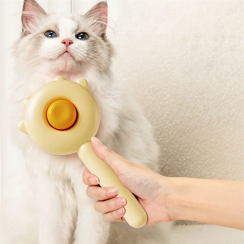 

Cat Dogs Hair Removal Pet Comb Brush Self Cleaning Supplies Scratcher Hair Remover Massages Scraper Grooming Tool Accessories