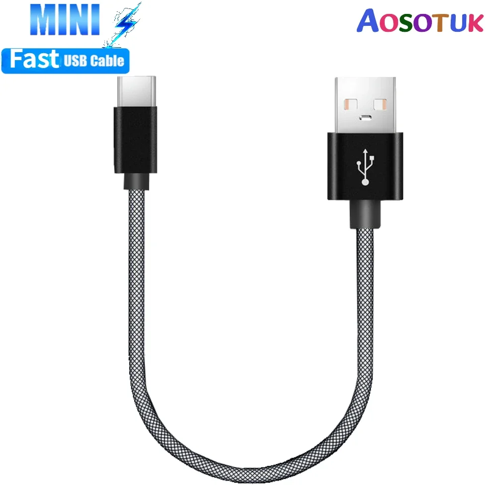 

Type C Micro USB Cable 20cm 3A Short Fast Charging For iOS Samsung Xiaomi Huawei Android Phone Sync Data Cord USB Adapter Cable