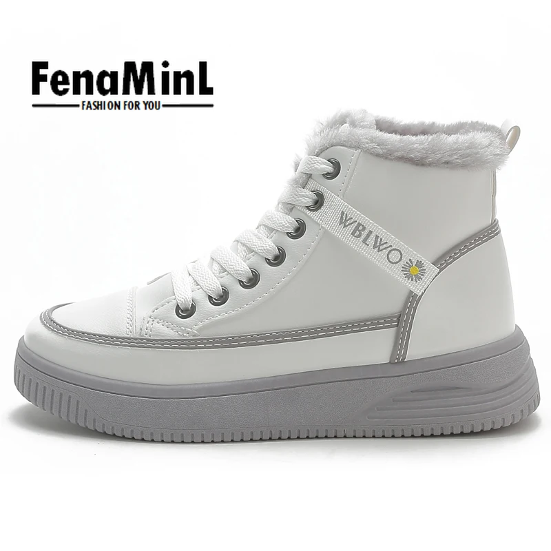 

Women 2022 New Style Winter High Boots Women High Heels Ankle Flat Shoes Female All-match Winter Slip-on Boots Warm Fur gothic