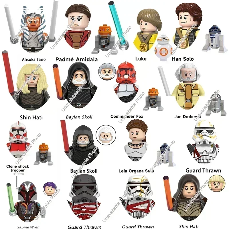 Горячие игрушки строительные блоки Звездные войны мандалорицы Хан Соло Люк