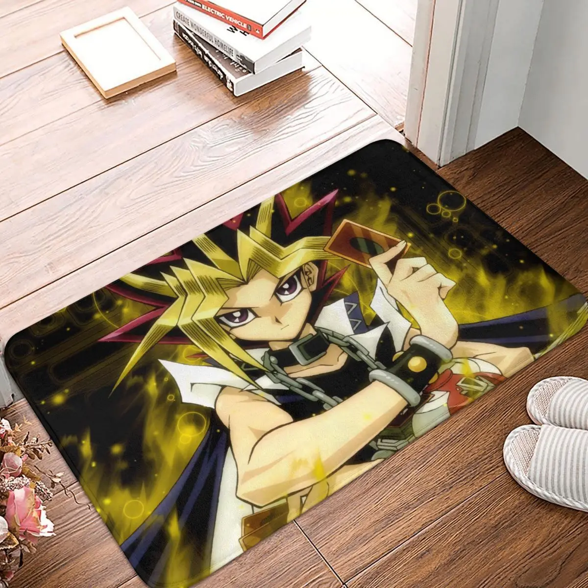 

YuGiOh Card Game Anti-Slip Doormat Bath Mat Yami Balcony Carpet Welcome Rug Indoor Decorative