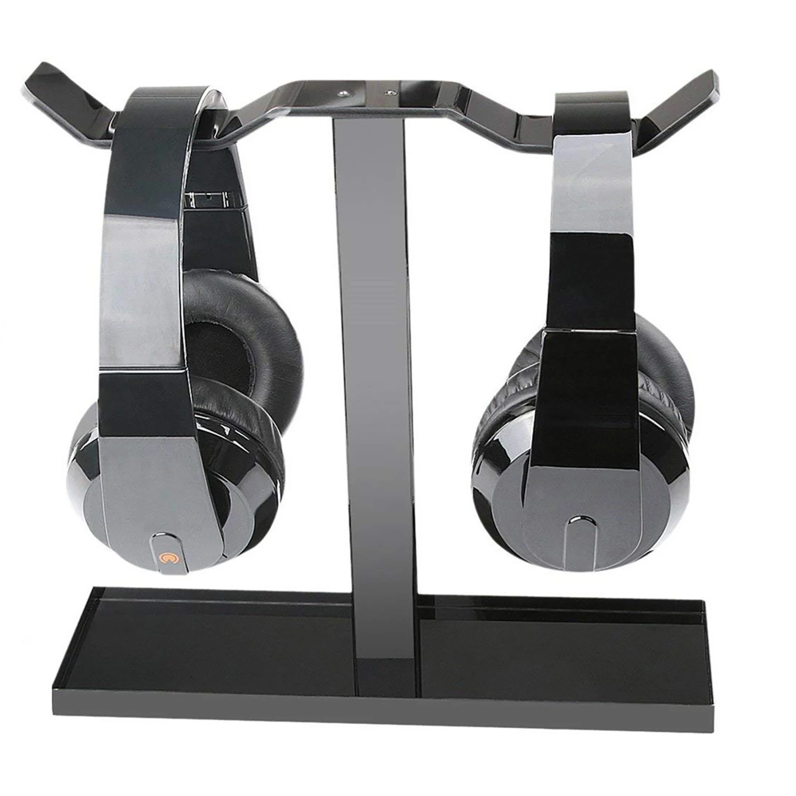 

Earphone Headset Hanger Holder Headphone Stand Bracket Desk Display Hold Two