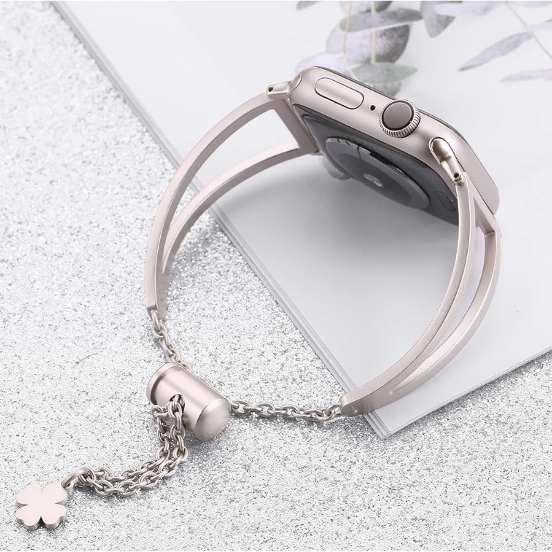 Ремешки из нержавеющей стали для Apple Watch Band 38 мм 40 41 42 44 IWatch Series SE 8 7 6 5 4 3 2 1