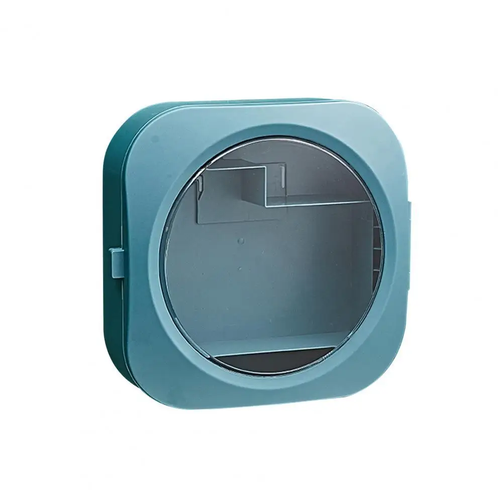 

Storage Holders Racks Cosmetic Box Punch-free Wall Mount ABS Bathroom Large Capacity Cosmetic Holder Home Storage