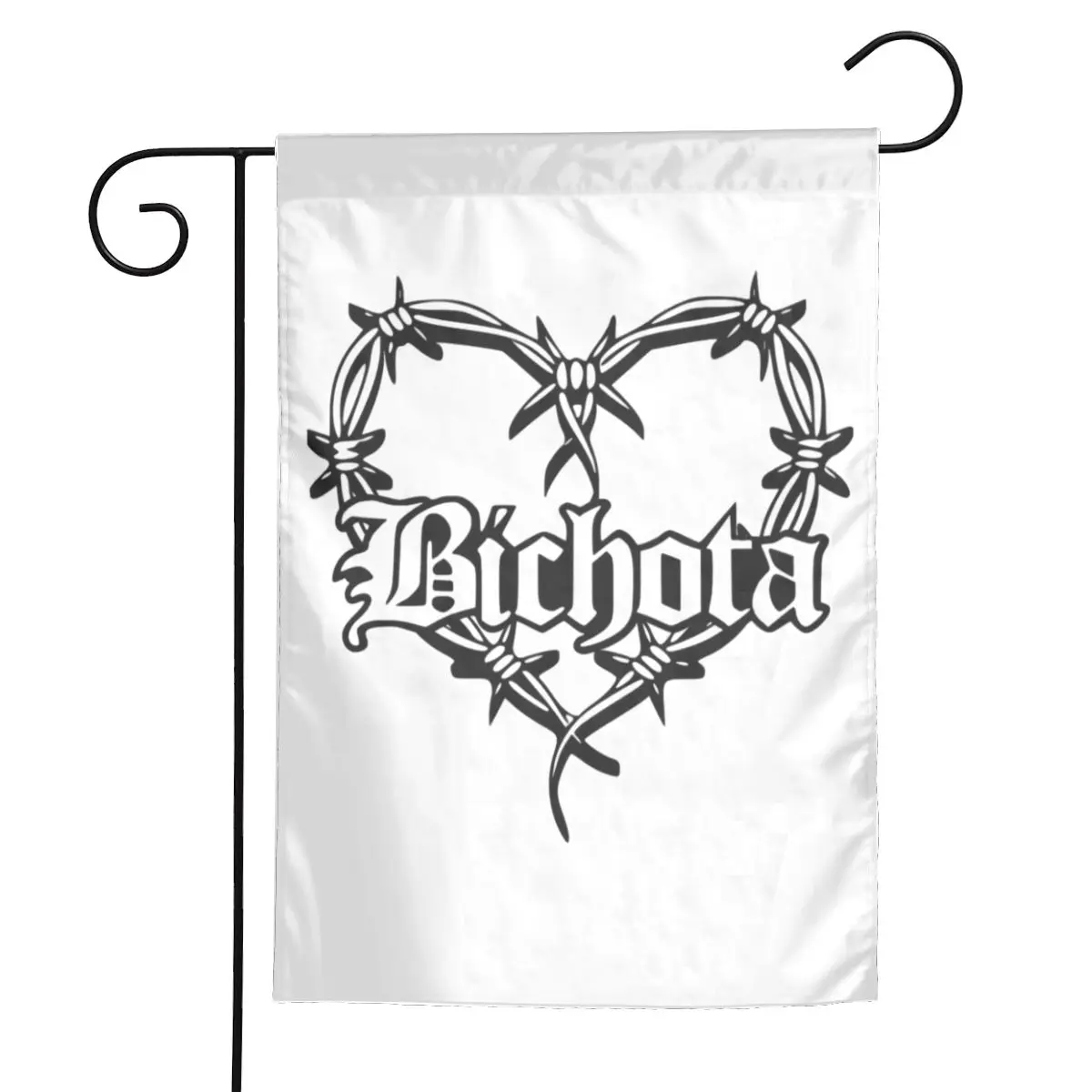 Пользовательский Karol G Bichota в форме сердца Садовый флаг 12x18 дюймов двусторонний с