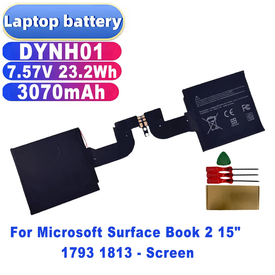 Фото Аккумулятор для ноутбука DYNH01 7.57V 23.2Wh 3070mAh для Microsoft Surface Book 2 15