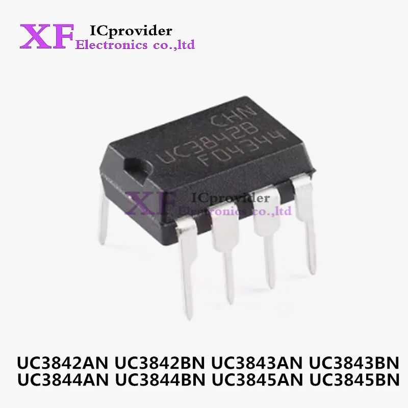 10 шт. новый оригинальный импорт UC3842AN UC3842BN UC3843AN UC3843BN UC3844AN UC3844BN UC3845AN UC3845BN DIP-8