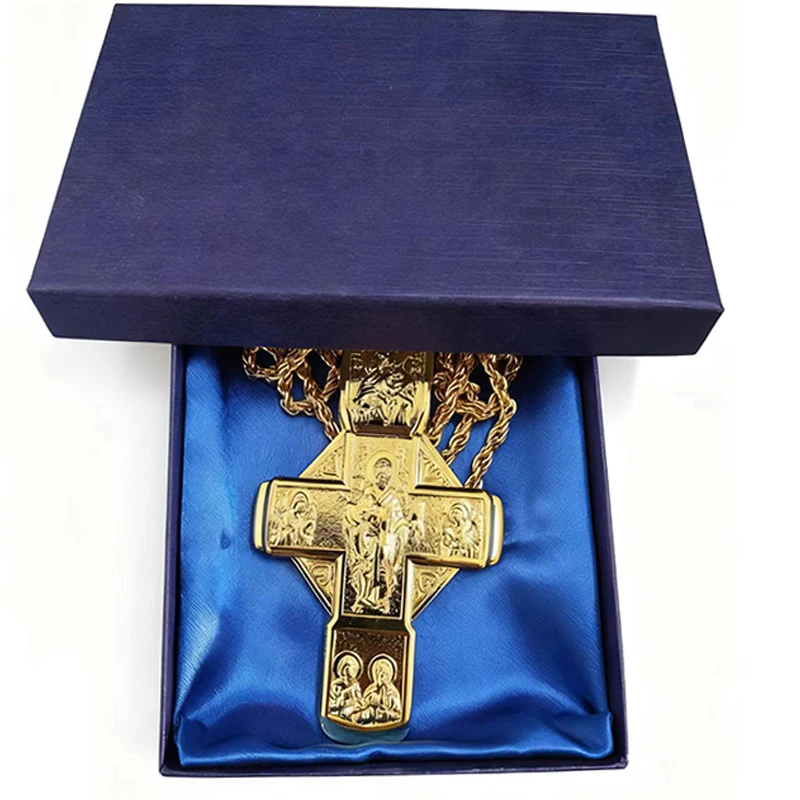 

Православный браслет золотой с крестом