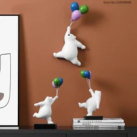 nordic creative balloon bear resin ornament for home living room bedroom childrens room decoration cartoon desktop ornament