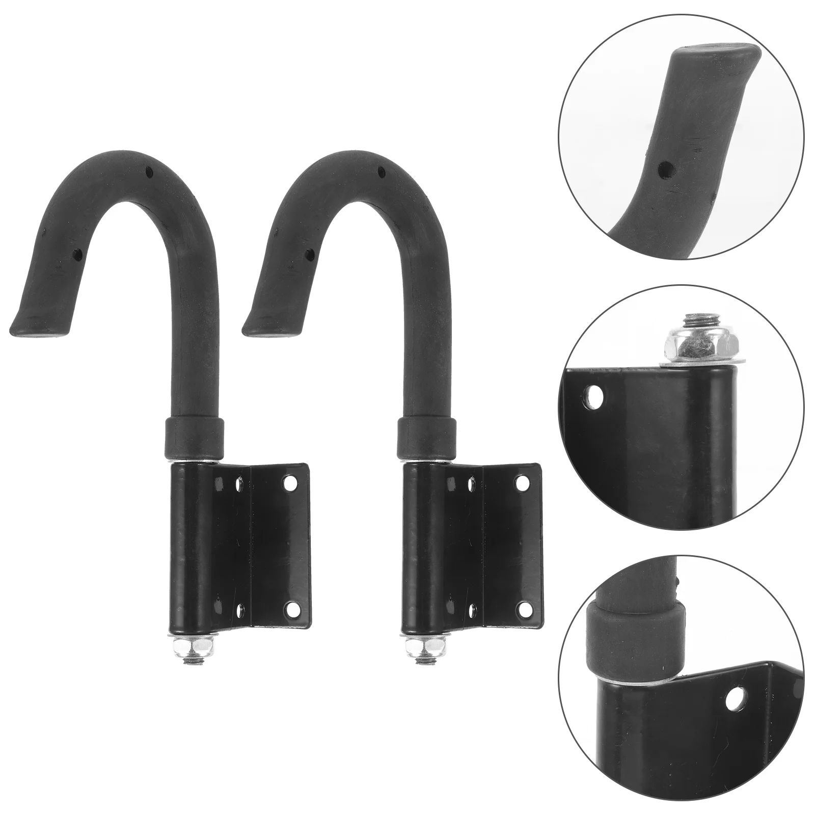 

2 Pcs Ladder Hooks Shed Heavy Duty Garage Telescoping Wall Roof Ladders Outdoor Rack Extension Stabilizer Attic Stairs