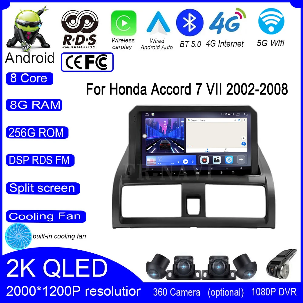 Мультимедийная магнитола 9 дюймов мультимедийная стерео-система на Android 14 с GPS Wi-Fi