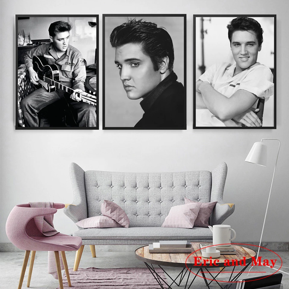 

Плакаты и принты звезд рок-певицы Elvis Presley, настенные художественные картины на холсте, картина в новом скандинавском стиле, эстетический Де...