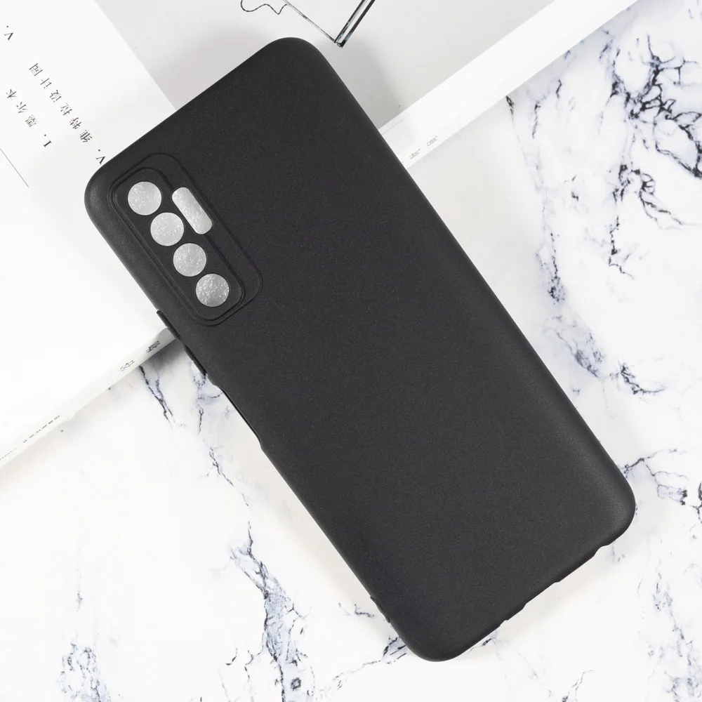 Чехол для Tecno Camon 17 чехол 6 дюйма мягкий черный ТПУ мобильный телефон Coque