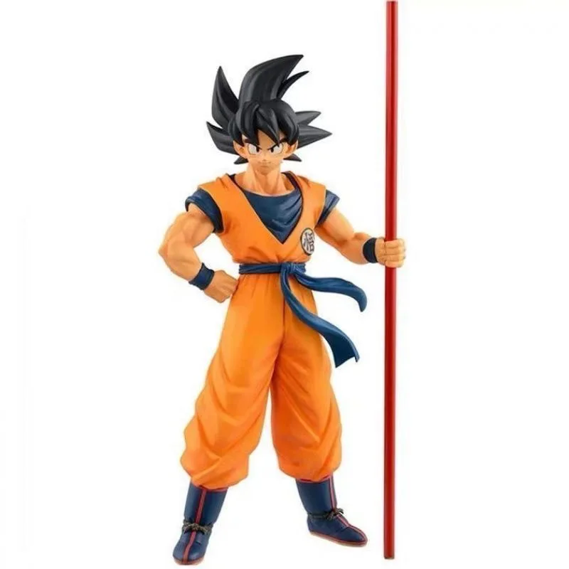 

Dragon Ball Z Anime Figure Goku Kakarot right stick Goku Super Saiyan Action Figure Model Statue Doll Collection Toy Kid Gifts