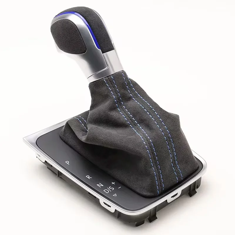 

Ручка переключения передач, подходит для Vw Golf 7 7,5 GTI MK7, автоматический рычаг переключения передач, оснащена пылезащитным кожаным чехлом и панелью