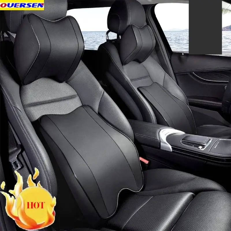 

Car Lumbar Support Headrest Neck Pillow Support Universal Soft Neck Pillows Cushion Car Memory Foam Lumbar Pillow Back Support