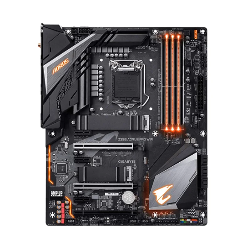LGA 1151 Gigabyte Z390 AORUS PRO Материнская плата с WiFi Intel Core i9 i7 i5 i3 DDR4 64 Гб оверлочный