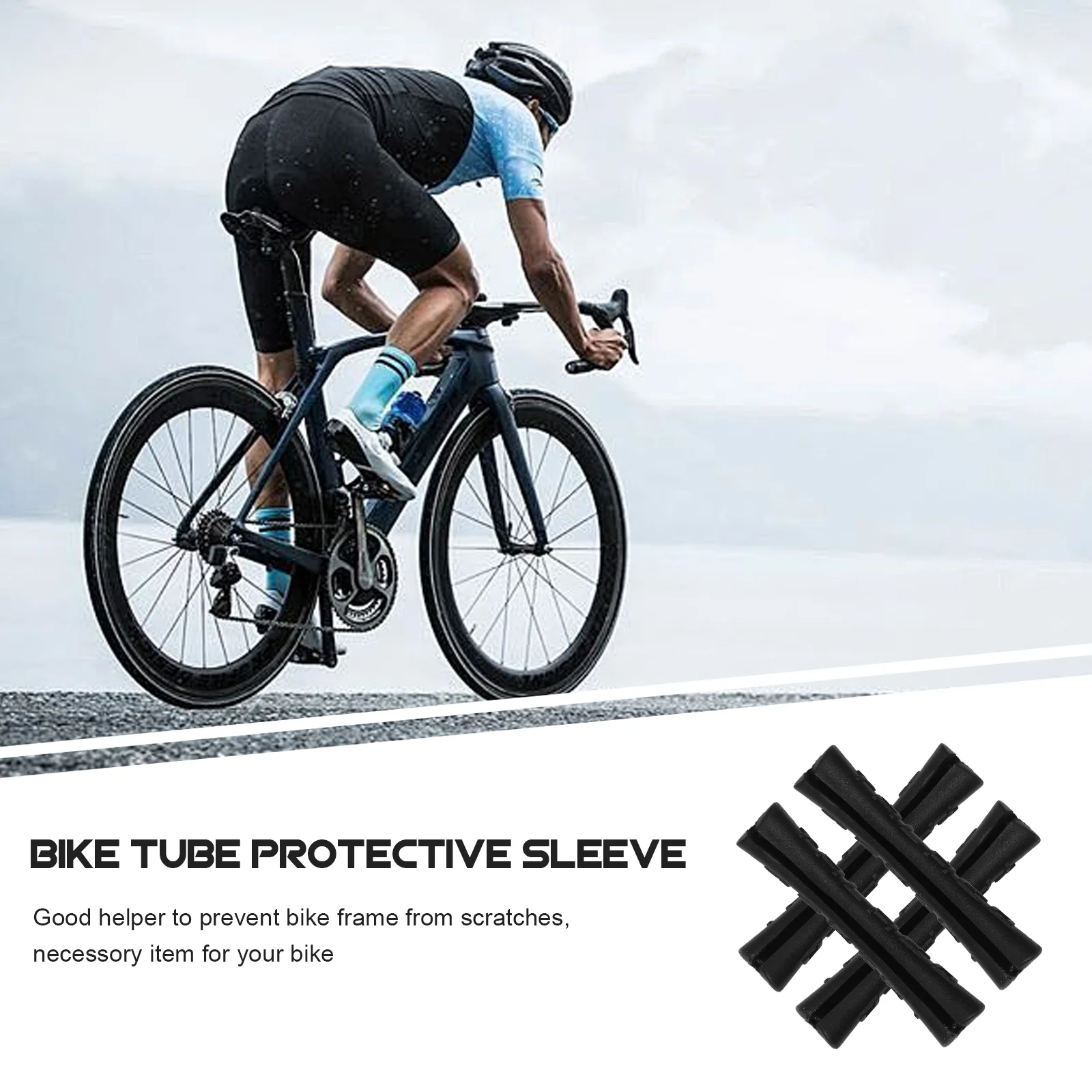 4 шт. защитные наклейки на раму шоссейного велосипеда крышка трубки горный тормоз