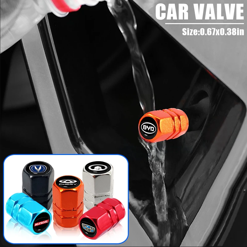 

Колпачки для клапанов автомобильных шин, 4 шт., алюминиевые колпачки для MG Hevtor Rx5 8 MG3 MG5 MG6 MG7 TF ZR ZS ES HS GS Phev 2021, аксессуары для колес