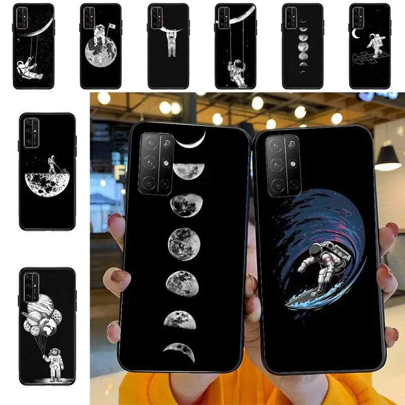 

Moon Astronaut Phone Case For Huawei Honor 10Lite 10i 20 8x 10 Funda for Honor9lite 9xpro Coque