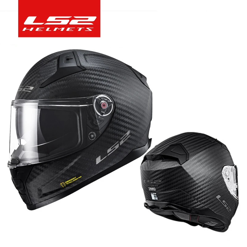 

LS2 шлем оригинальный FF811 VECTOR II 6K шлем из углеродного волокна анфас мотоциклетный гоночный шлем с двумя линзами Capacete Cascos para Moto
