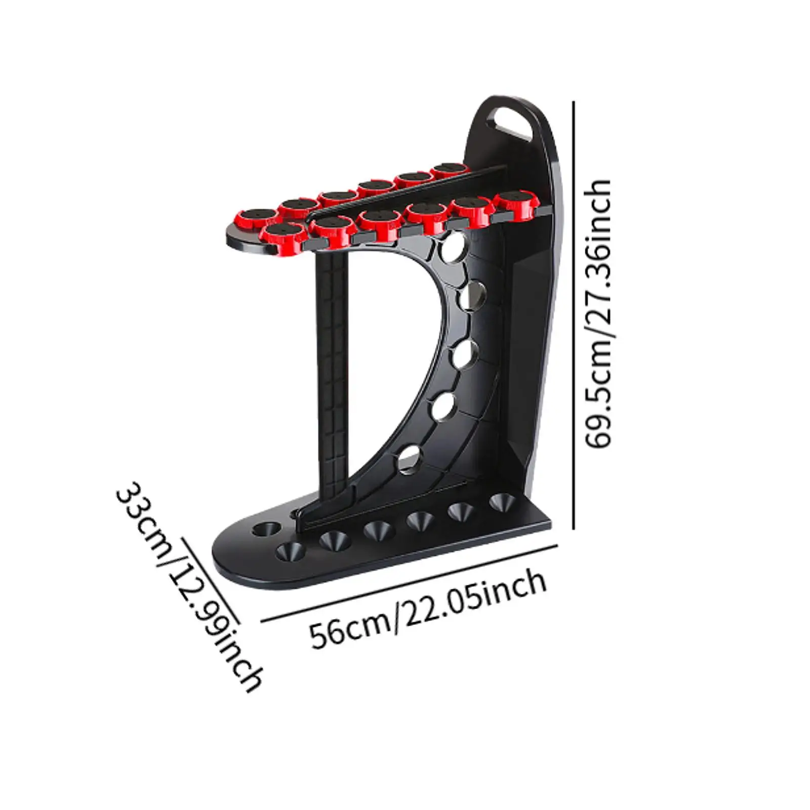 Полка-органайзер для удочек 12-полюсная полка с ручкой вертикальная стойка кия