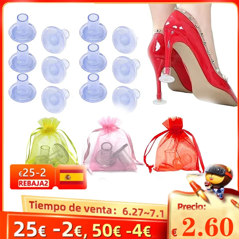 

40 Pairs / Lot Heel Stopper High Heeler Antislip Silicone Heel Protectors Stiletto Dancing Covers For Bridal Wedding Party Favor