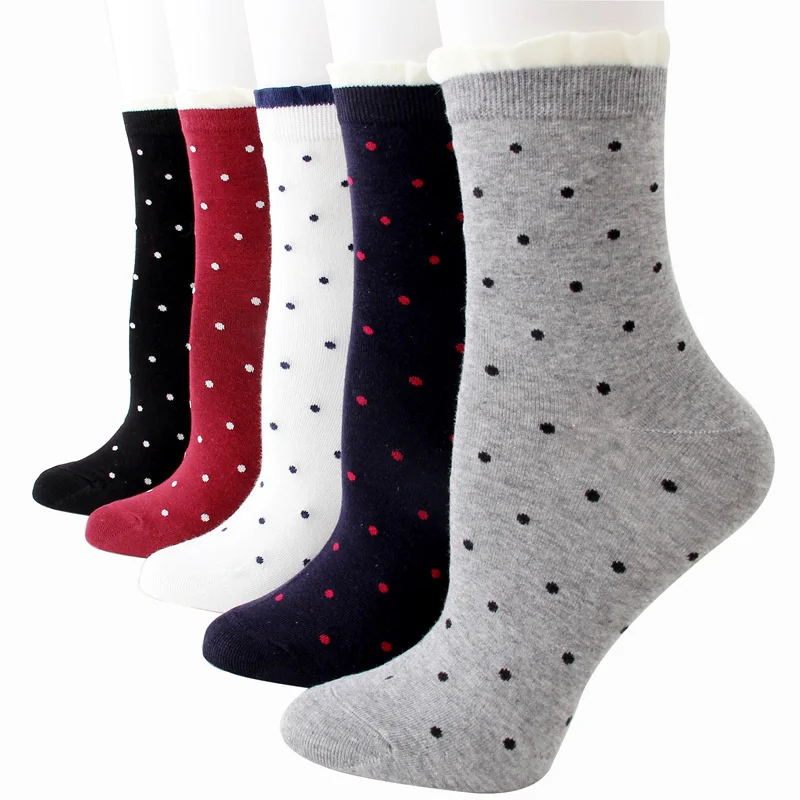 

Dot Socks Women'S Princess 2023 Wild Polka New Fashion Lace Trend College Style Hot-Selling Socks