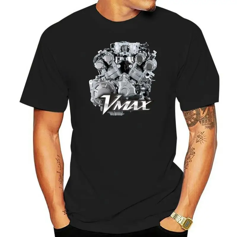 

Summer 2022 Short Sleeve Plus Size NEW Yam Vmax Engine Motorcycle T-SHIRT MAN WOMAN Fashion Classic