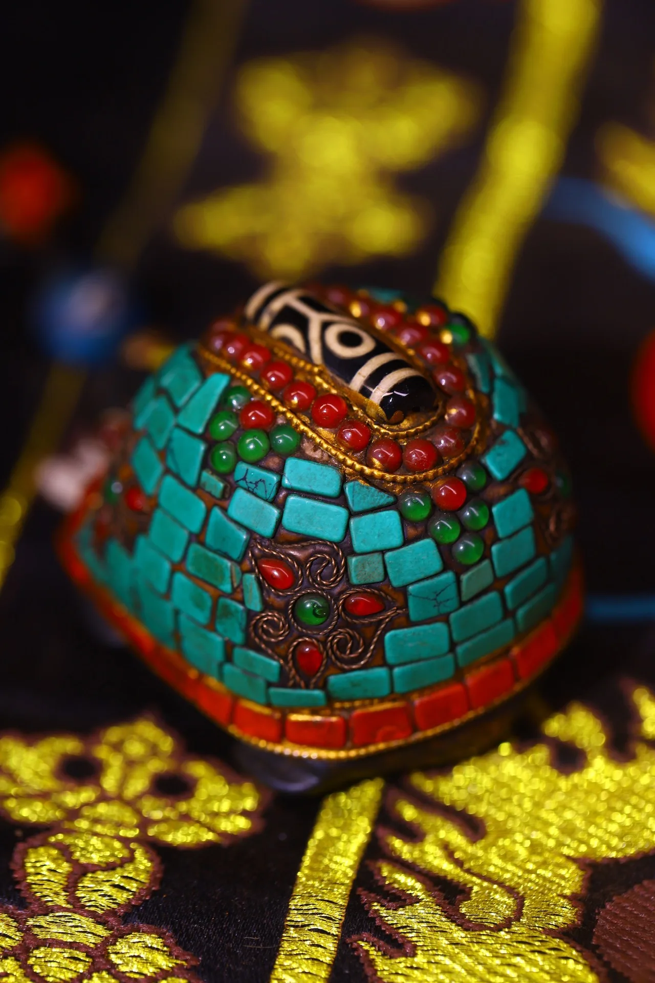 Коллекция тибетских храмов 2 дюйма старый натуральный метеорит мозаика