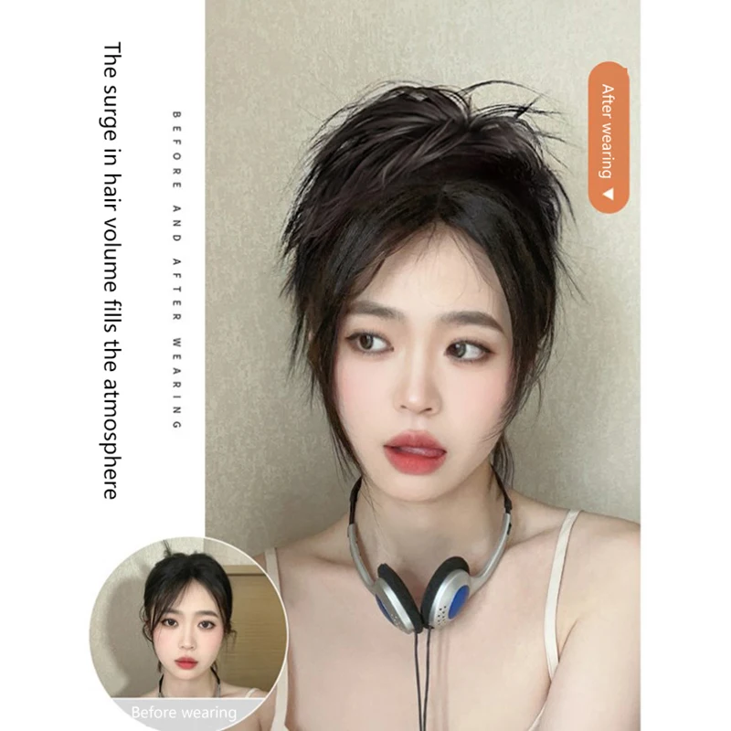 Синтетический пучок волос реалистичный кудрявый парик женская шпилька для