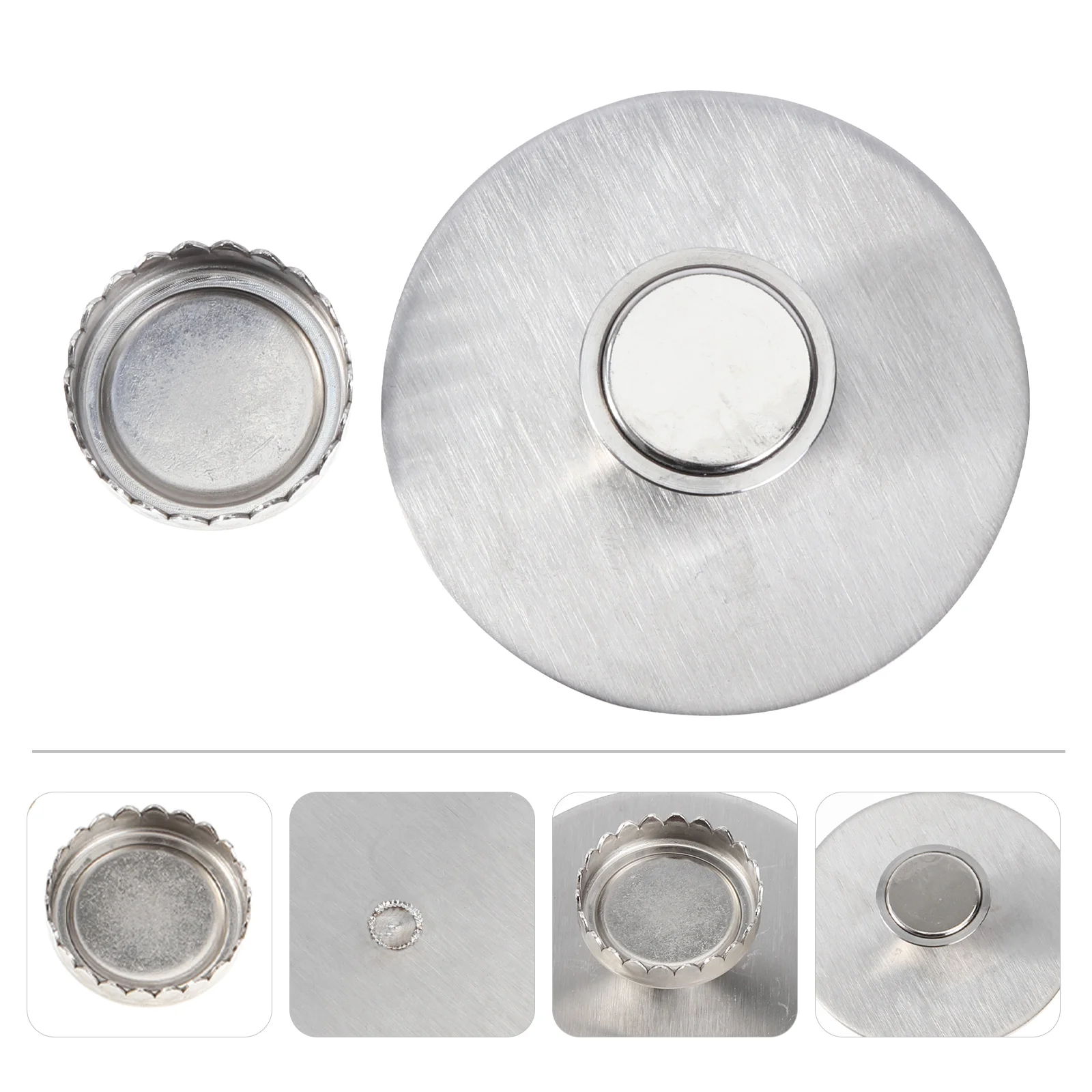 

Holder Magnetic Rustproof Stainless Holder Wall Dish Shower Sponge Loofahs Holder for Bathroom and Kitchen