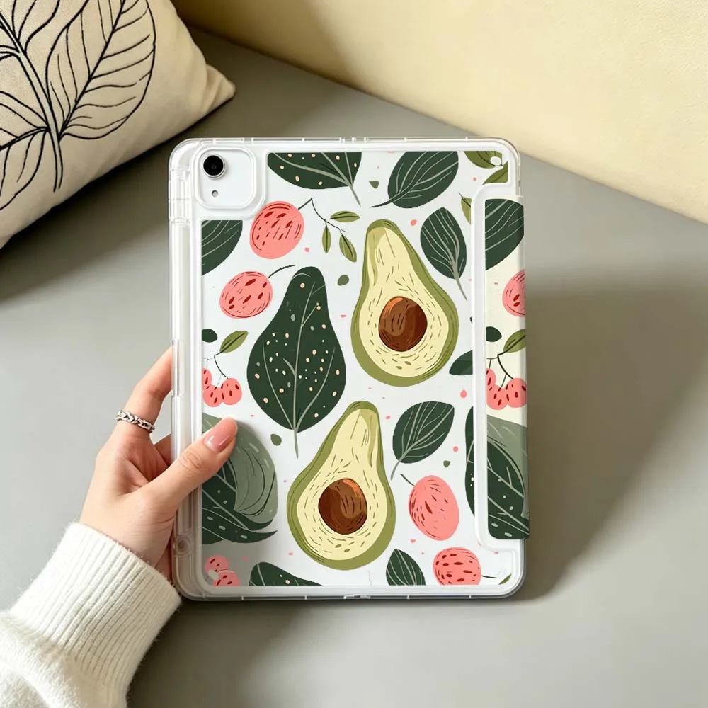 Фото Чехол для планшета Apple iPad Air A16 4 5 11th 10th 7th 11 12.9 13 10.5 дюймов Gen 3Y с иллюстрацией авокадо, мягкий №4