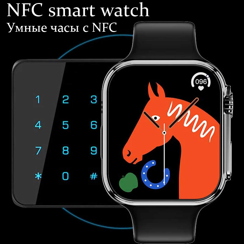 Смарт-часы с NFC Series 8 Ultra IWO для мужчин и женщин 2022 Беспроводная зарядка спортивный