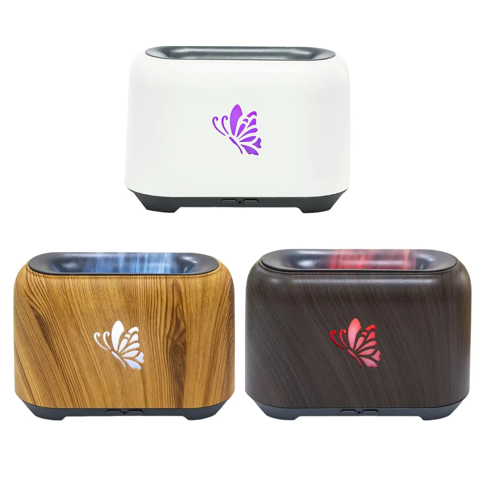 

Essential Oil Diffuser with flame Aroma Diffuser Decorative Time Setting Auto Shut Off Mist Air Humidifier for Home Office